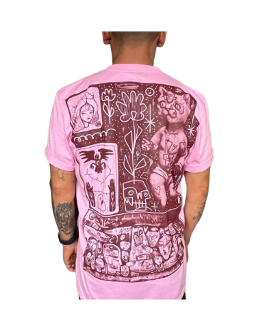 Camiseta paisaje Vino Rosa