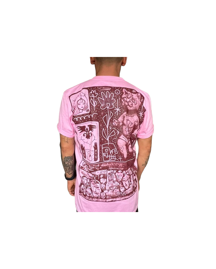 Camiseta paisaje Vino Rosa