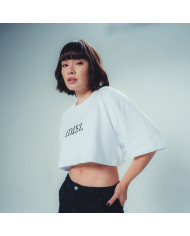 Crop Top MIEL Blanco - Colección Oficial x Bou Entertainment