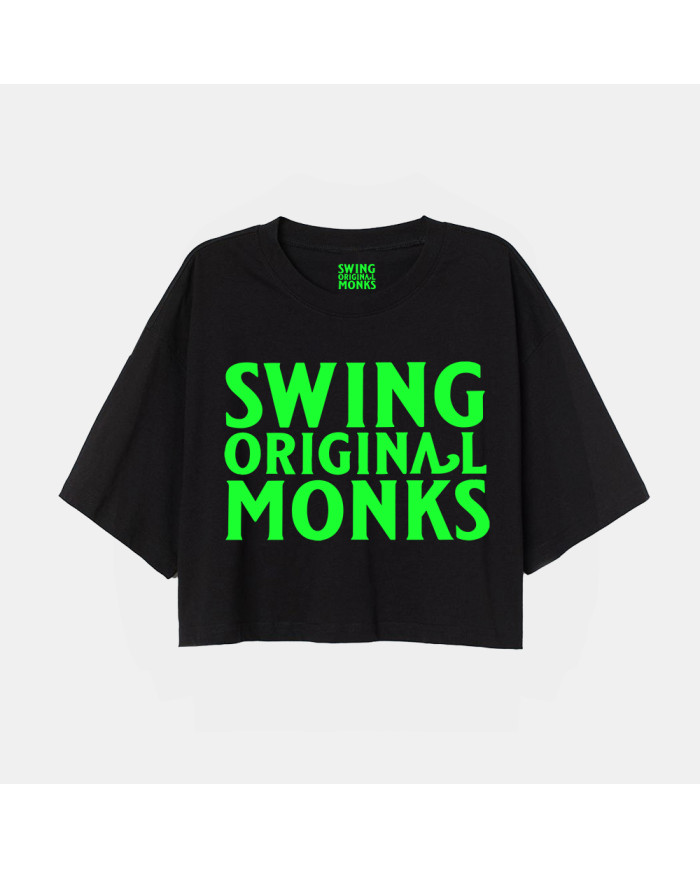 Crop Top Swing Original Monks Logo verde