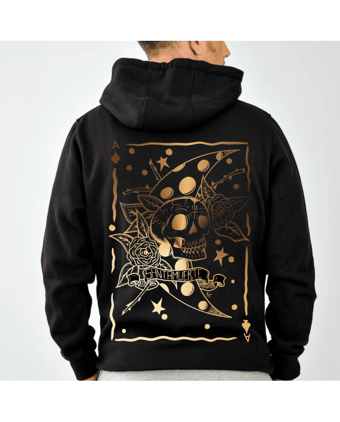 Hoodie SantaMuerte Logo Dorado