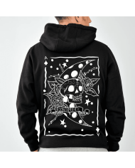 Hoodie SantaMuerte Logo Blanco