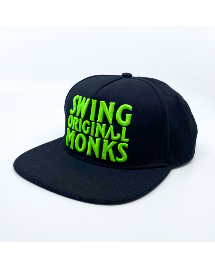 Gorra Swing Orginal Monks Negra Logo Verde