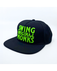 Gorra Swing Orginal Monks Negra Logo Verde