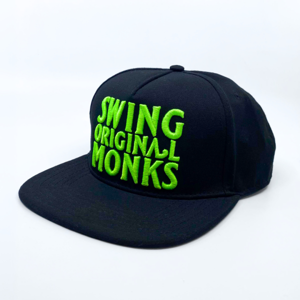 Gorra Swing Orginal Monks Negra Logo Verde