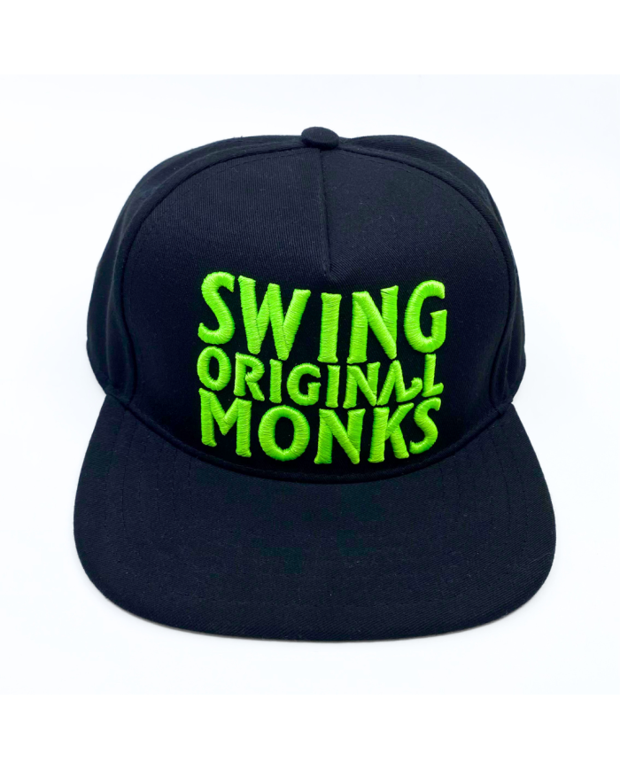 Gorra Swing Orginal Monks Negra Logo Verde