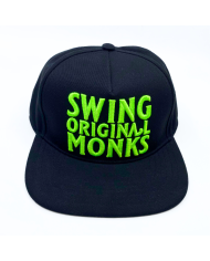 Gorra Swing Orginal Monks Negra Logo Verde
