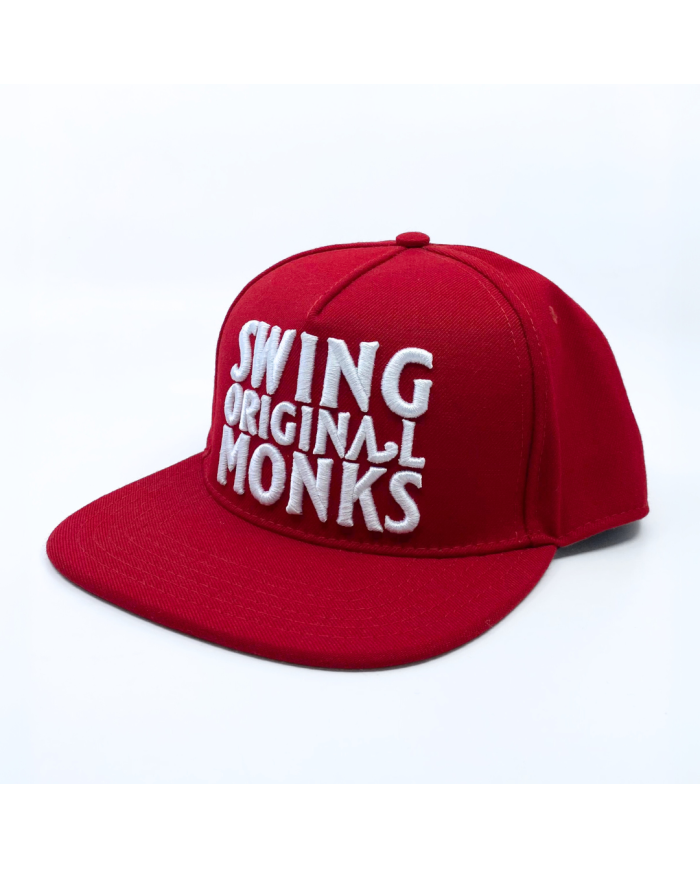 Gorra Swing Orginal Monks Roja Logo Blanco