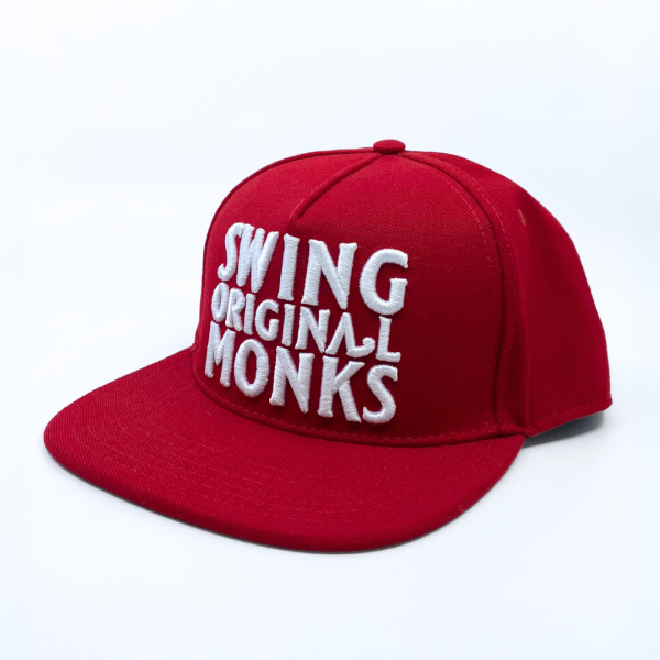 Gorra Swing Orginal Monks Roja Logo Blanco