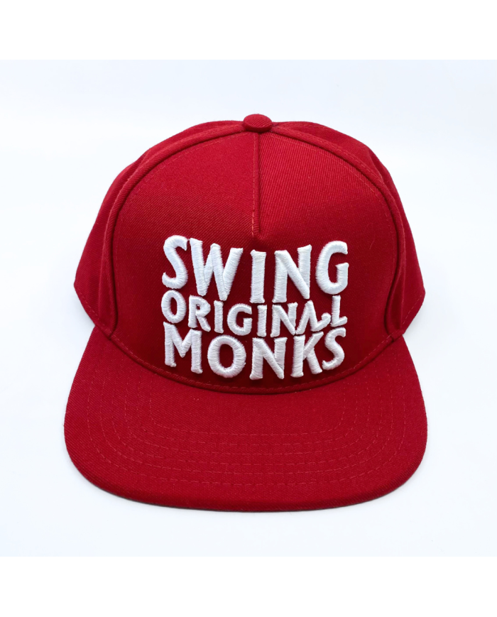 Gorra Swing Orginal Monks Roja Logo Blanco