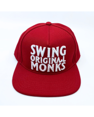 Gorra Swing Orginal Monks Roja Logo Blanco