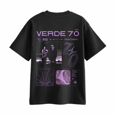 Camiseta Negra - Verde 70 - Portada