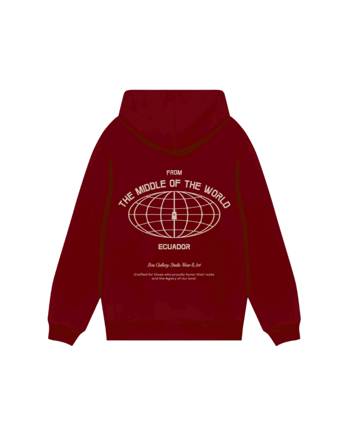 Hoodie From The Middle of the World (Vino)