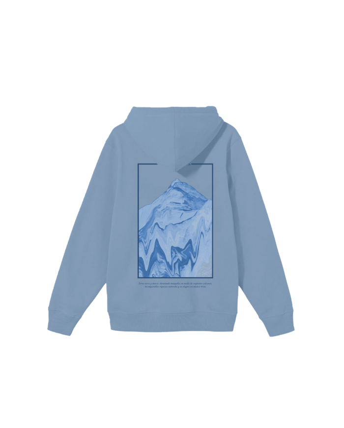 Hoodie Montaña (Celeste)