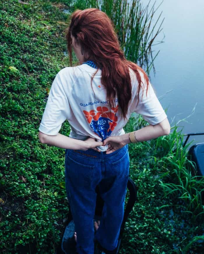 Camiseta “Guardián Ancestral” – BOU (Nácar)