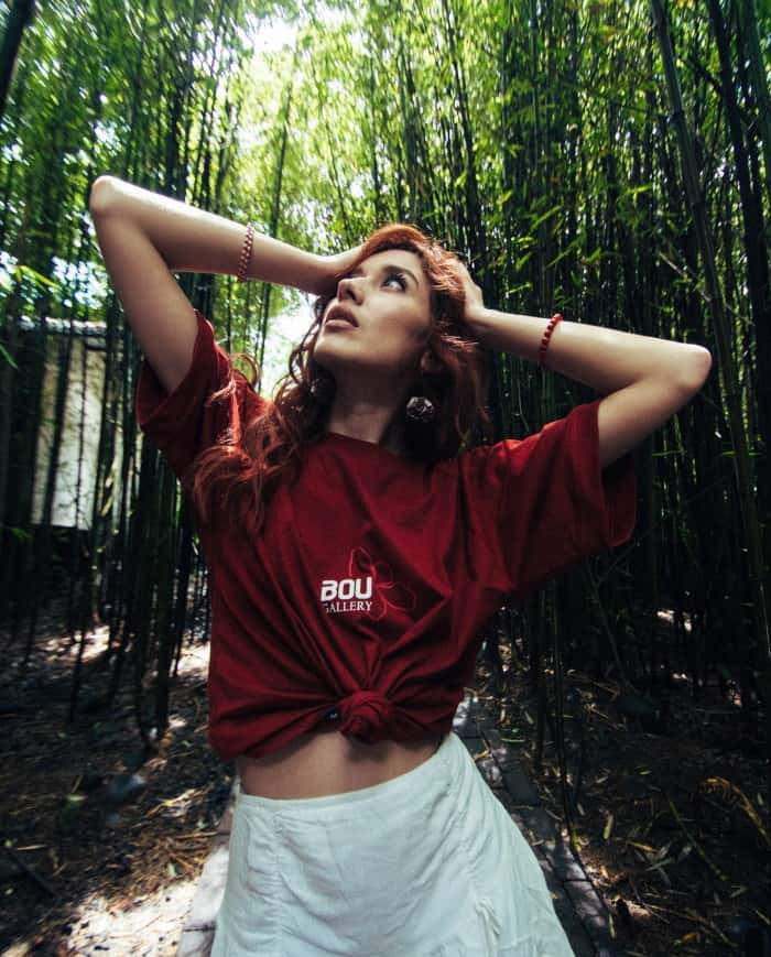 Camiseta “Guardián Ancestral” – BOU (Vino)