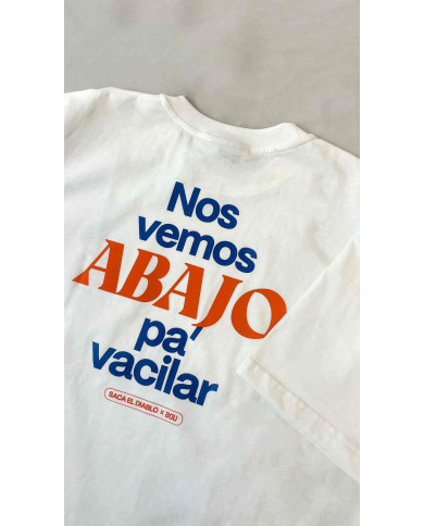 Camiseta “Saca el Diablo - Nácar”