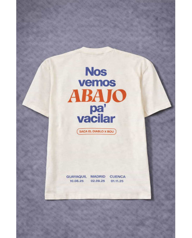 Camiseta “Saca el Diablo - Nácar”